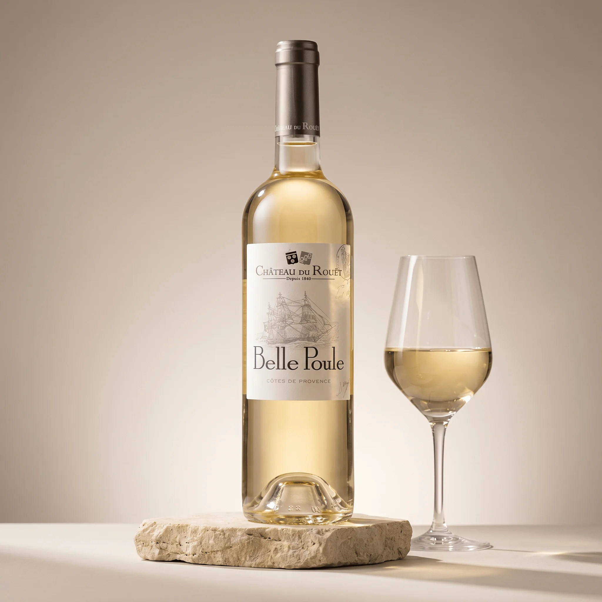 Château du Rouët Belle Poule Blanc Côtes de Provence 2025