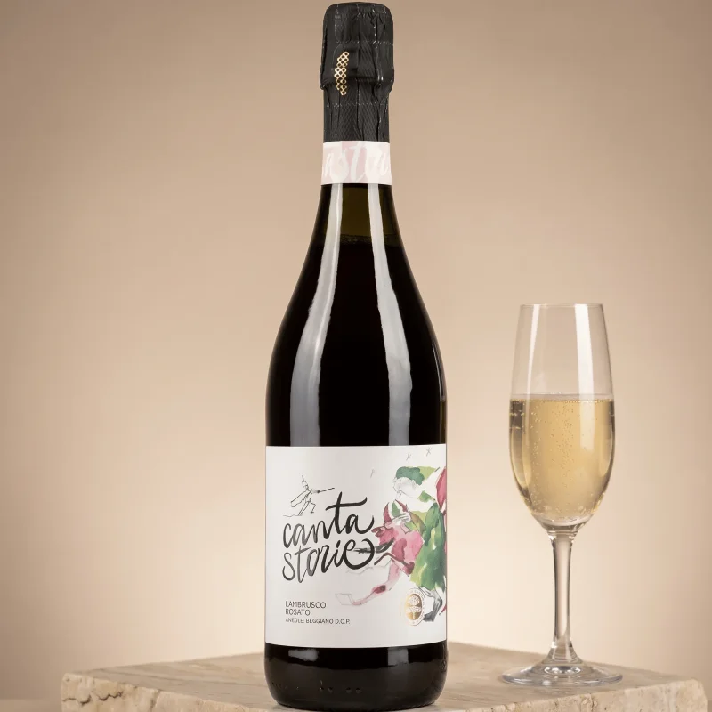 Lambrusco Cantastorie Rosato Amabile DOP frizzante 
