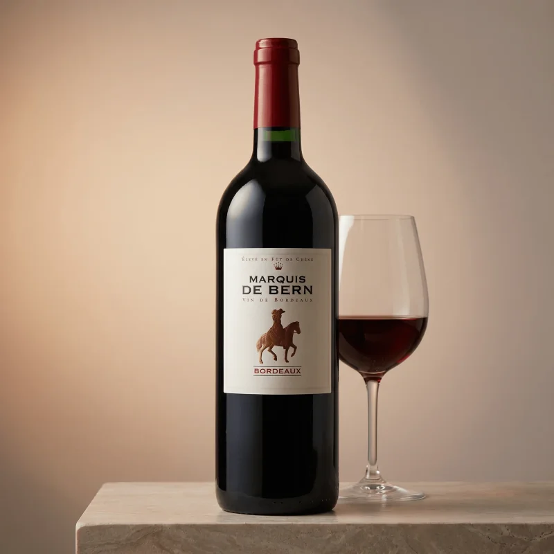 Marquis de Bern Bordeaux Rouge Vignoble de Gonfrier Frères 2018 1 Liter